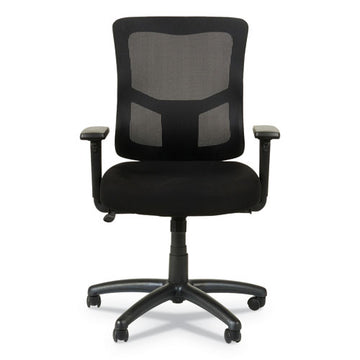 Alera® Alera Elusion Ii Series Mesh Mid-back Swivel-tilt Chair, Adjustable Arms, Supports 275lb, 17.51" To 21.06" Seat Height, Black freeshipping - TVN Wholesale